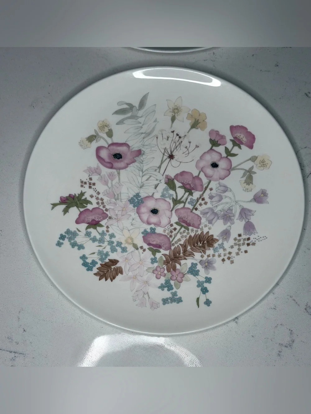 Wedgwood White and Black Meadow Sweet Bone China Backstamp